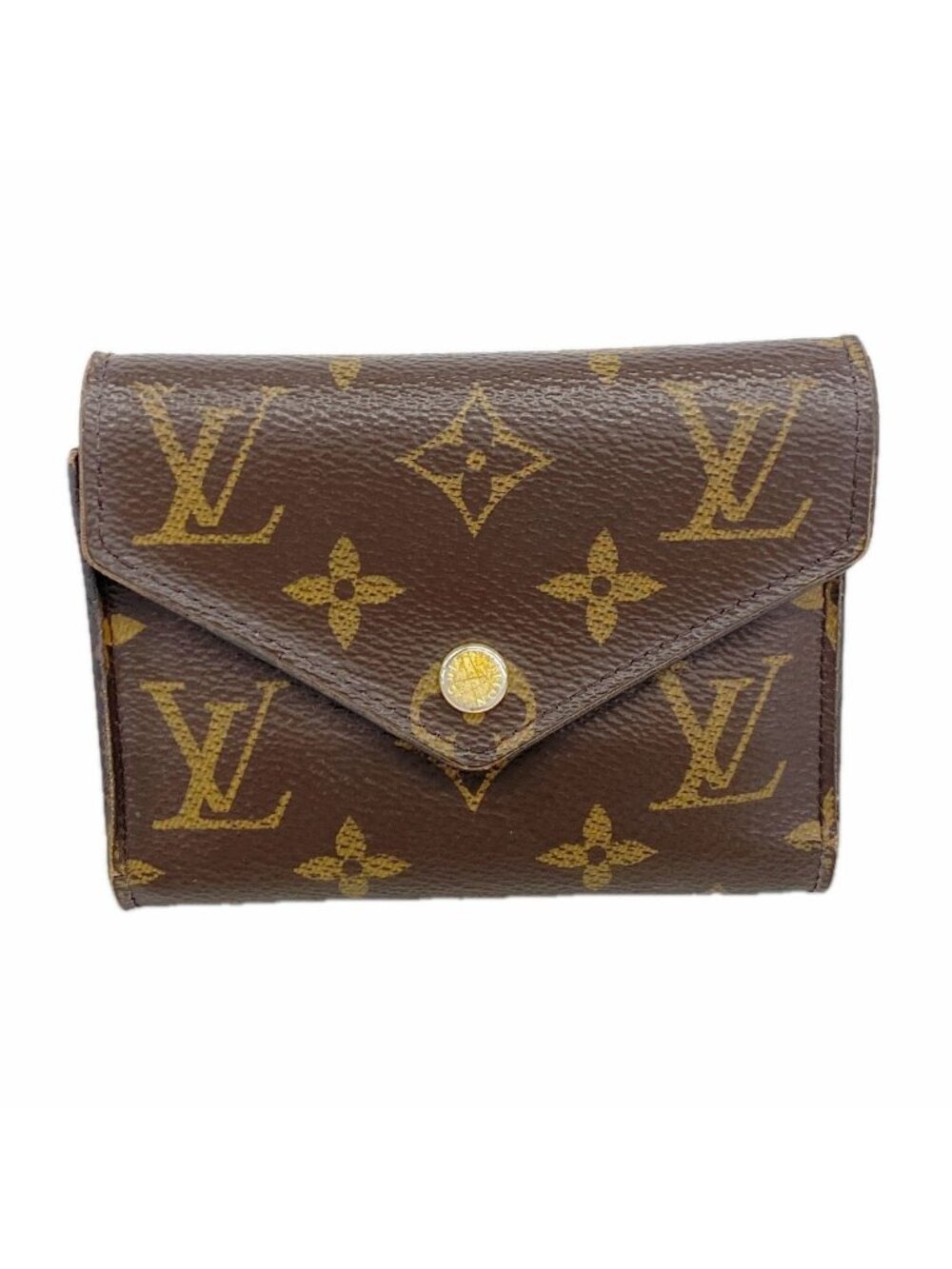 Louis Vuitton Trifold Wallet Monogram Portefeuille Victorine Brown